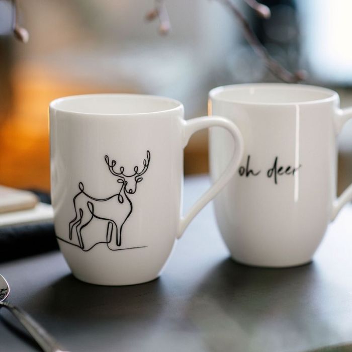 Statement, Set 2 Tazze XMAS "Renna"