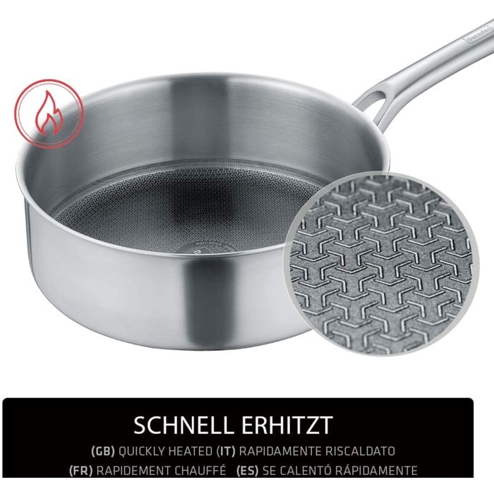 Tricion Resist, Tegame Manico Lungo con coperchio 28cm