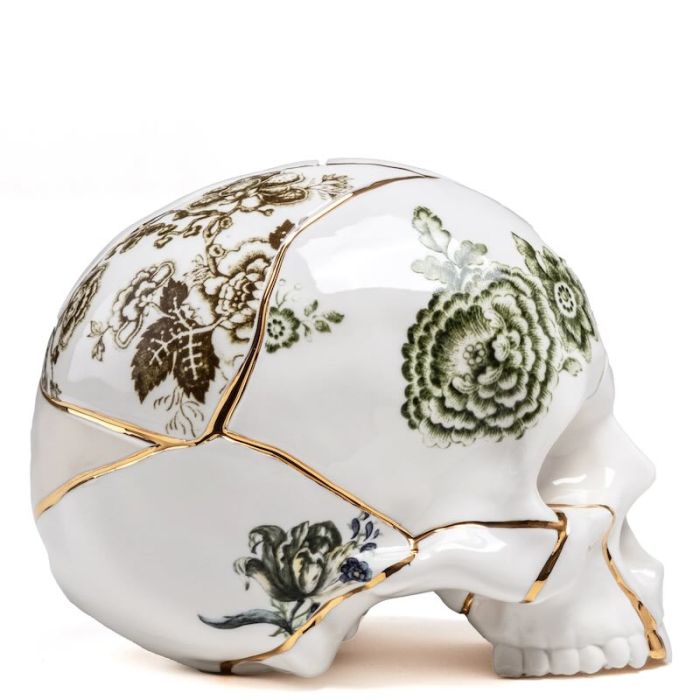 Skull Kintsugi 21cm