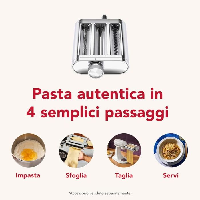 Accessorio per la Pasta in metallo, 3 in 1