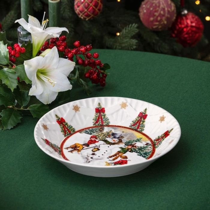 Toy's Fantasy, Ciotola Grande "Pupazzo di Neve" 25cm