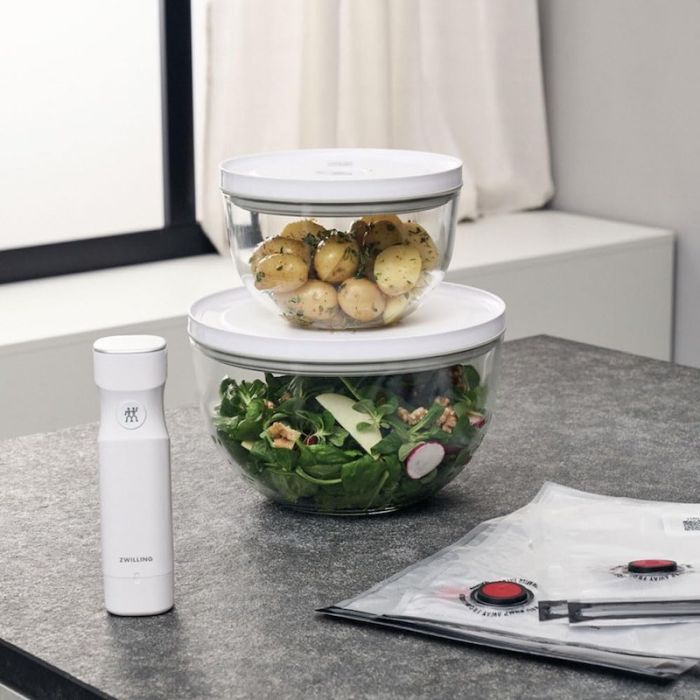 Fresh & Save Bowls, Vacuum Starter Set 9 pezzi Vetro