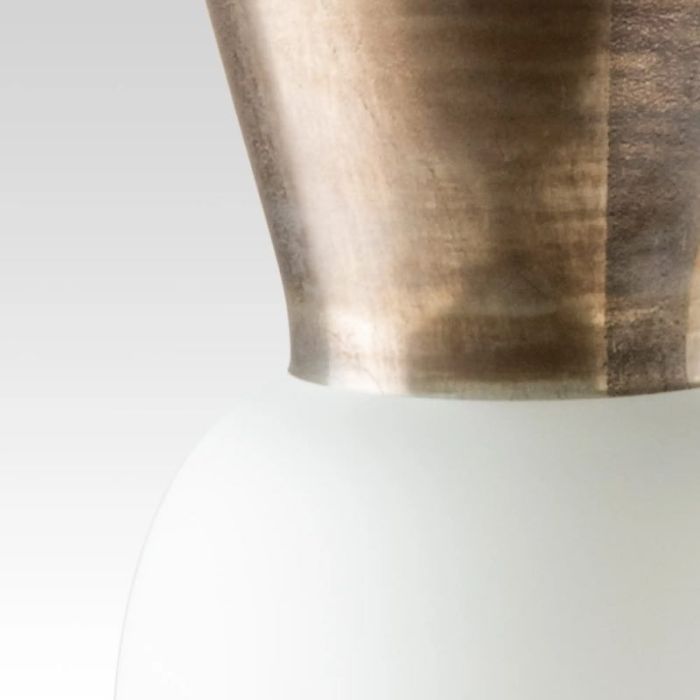 Regina, Vaso Bianco Lattimo 50cm