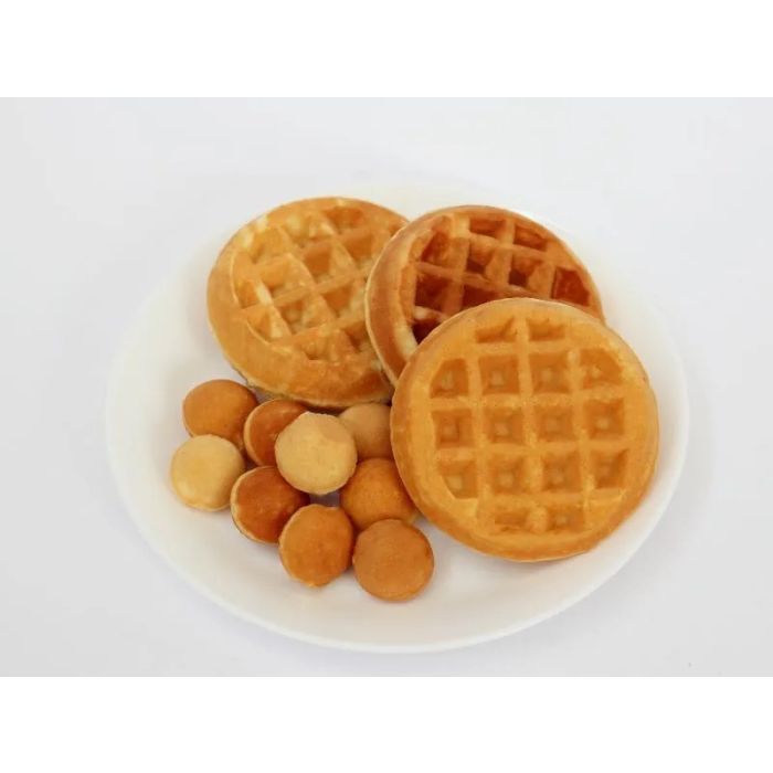 Biscottiera per 2 Waffle Tondi e 6 Palline