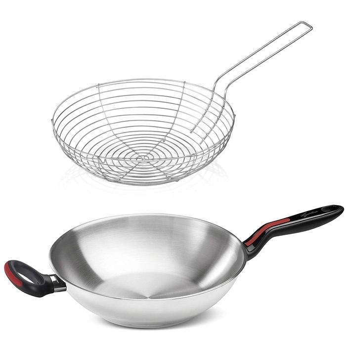 Linea Rossa, Wok con Cestello 28cm