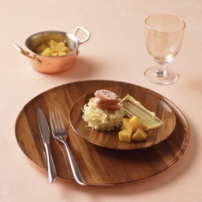Wood Essence, Piatto Pizza set 4 pezzi 32cm