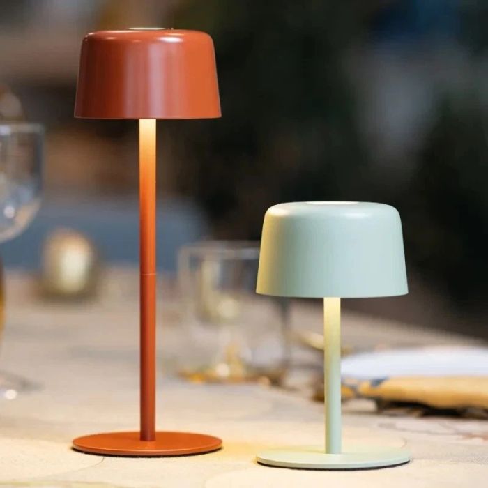 1+1 Ailati, Lampada da Tavolo Ricaricabile (Modularità a 2 Altezze)