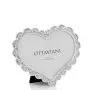 Portafoto Cuore con cristalli 16cm