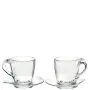 Happy, Set 2 Tazze Cappuccino con piattino