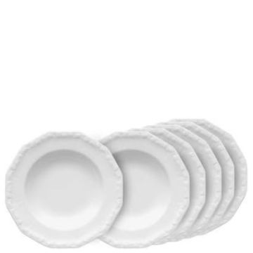 Maria, set 6 Piatti Fondi 23cm