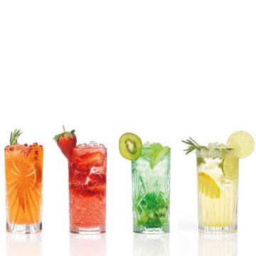 Mixology, Set 4 Bicchieri Long Drink
