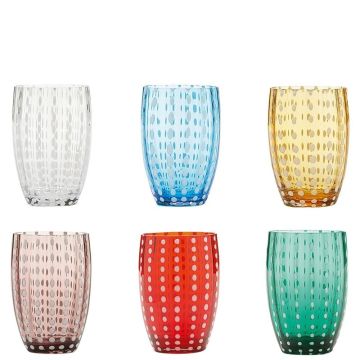 Perle, Set 6 Bicchieri Multicolor