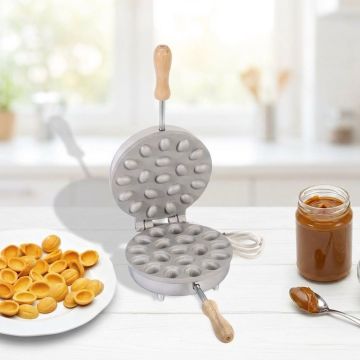 Biscottiera Elettrica rotonda gusci noce 19 pezzi