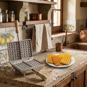 Biscottiera Elettrica rettangolare Waffel 2 pezzi