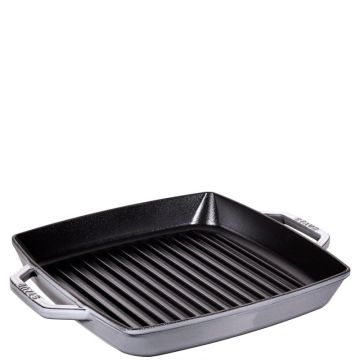 Bistecchiara Quadrata in Ghisa 2 manici