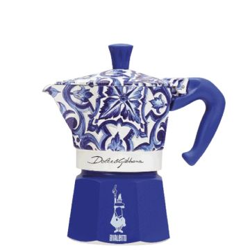Moka Express D&G, Caffettiera Blu Mediterraneo