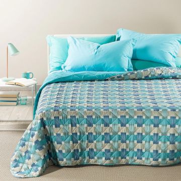 RIVER, Copriletto Trapuntato in Microfibra