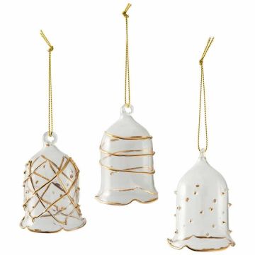 Winter Collage Accessoires, Set 3 Campanelle Oro