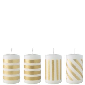 Christmas Chic, Set 4 Candele