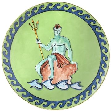 Il Viaggio di Nettuno, Centrotavola 33cm Verde