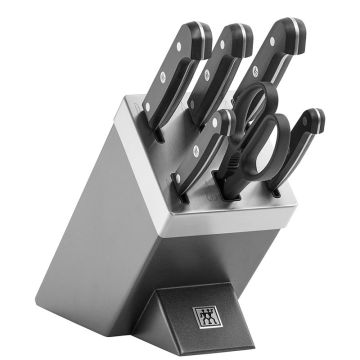 Gourmet, Ceppo Coltelli 7 pezzi Grigio