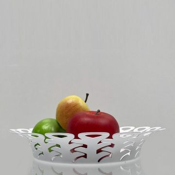 Vimini, Cestino Traforato 25cm Bianco