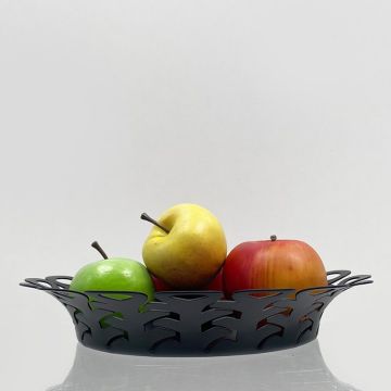 Vimini, Cestino Traforato 25cm Nero