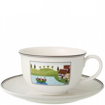 Charm&Breakfast Design Naif, Tazza Colazione con piatto