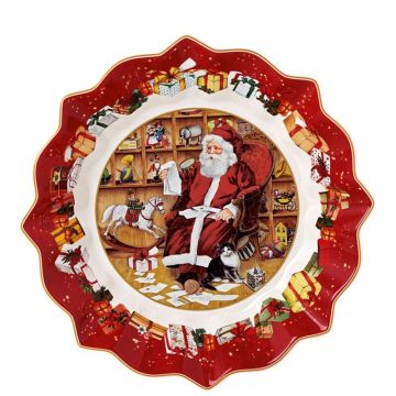 Toy's Fantasy, Ciotola Grande "Babbo con Letterine" 25cm