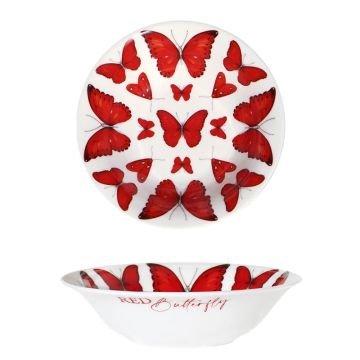 Red, Coppetta 16cm Butterfly