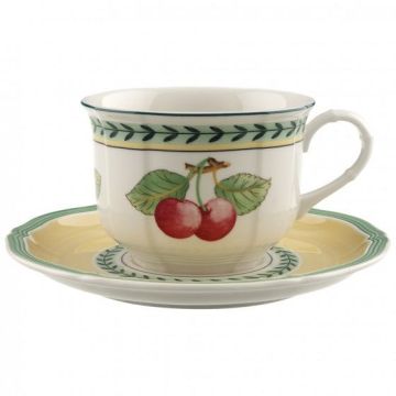 French Garden, Tazza Colazione con piatto