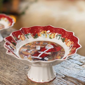 Toy's Fantasy, Coppa con Piede "Babbo con Letterine" 24cm