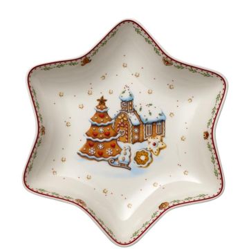 Winter Bakery Delight, Coppa Stella "Villaggio di Pan di Zenzero" 25cm