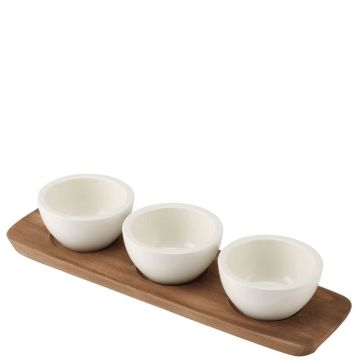 Artesano Original, 3 Coppette Dip con Vassoio