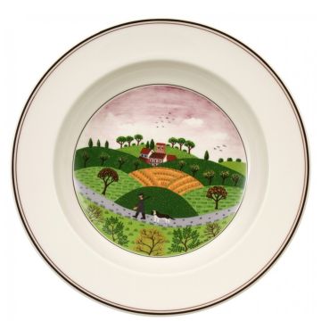 Design Naif, Piatto Fondo 21cm Cacciatore