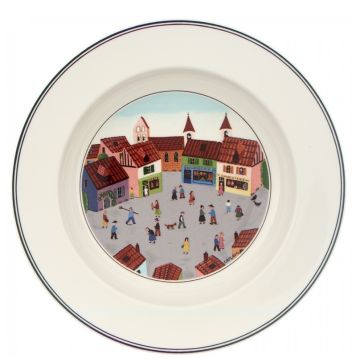 Design Naif, Piatto Fondo 21cm Villaggio