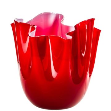 Fazzoletto Opalino, Vaso Rosso interno Rosa