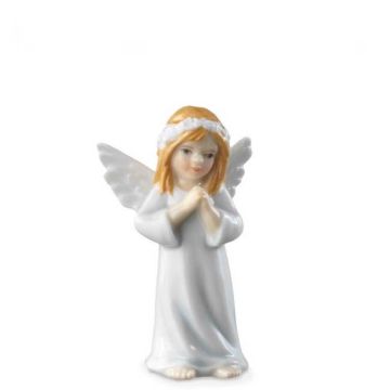 Figurina Angelo con Ghirlanda femmina