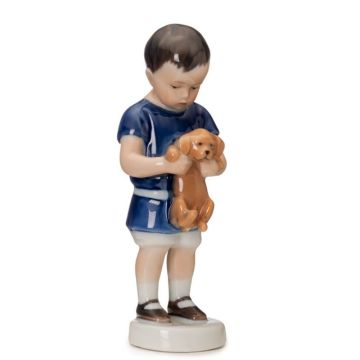 Statuina, Ole Bimbo con Cagnolino 17cm