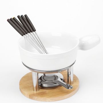 Fonduta per Formaggio con 6 Forchettine
