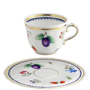 Italian Fruit, Tazza Caffè con piattino