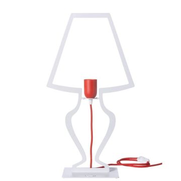 Silhouette, Lampada da Tavolo 54cm Bianco