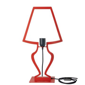 Silhouette, Lampada da Tavolo 54cm Rosso