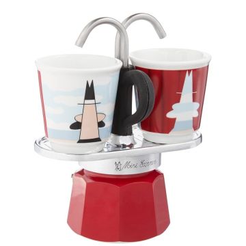Mini Express, Caffettiera con 2 Bicchierini Magrite