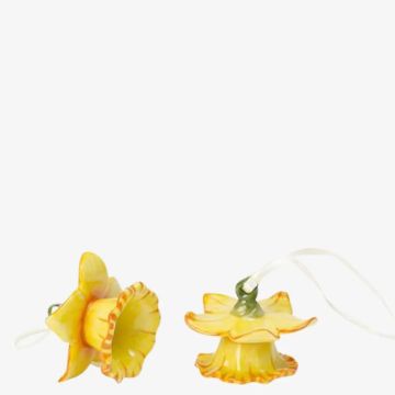 Mini Flower Bells, Appendini Narciso giallo set 2 pezzi 