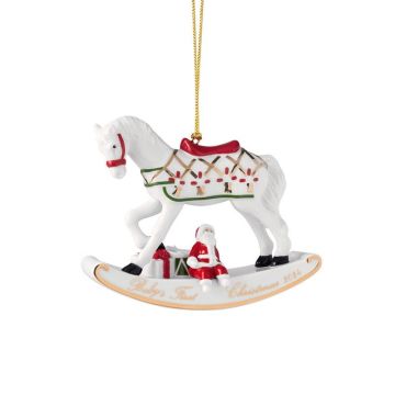 Christmas Classics, Addobbo Annuale 2024 Cavallo a Dondolo 7cm