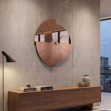 Avignone, Orologio da Parete in Vetro Specchiato 70cm