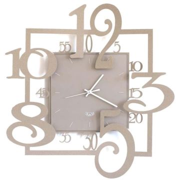 Amos, Orologio da Parete 50cm Beige