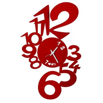Lupin, Orologio da Parete Rosso