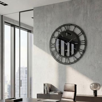 Axis, Orologio da Parete ferro e vetro 70cm